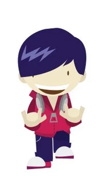 Happy boy Stock Illustration