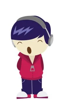 Happy boy Stock Illustration