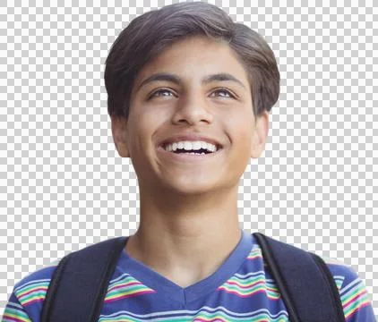 Happy boy looking away Stock Photos