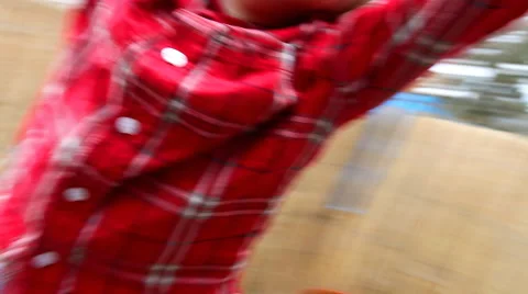 Happy boy spinning Stock Footage 45125641