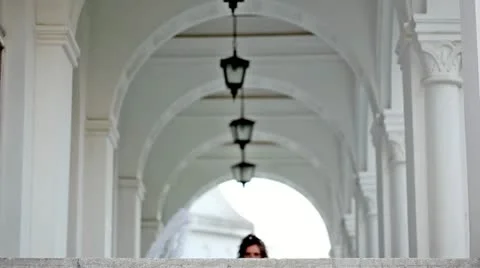 Happy bride Stock Footage 24673299