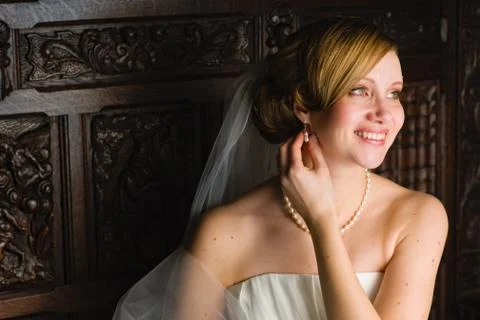 Happy bride Stock-Fotos