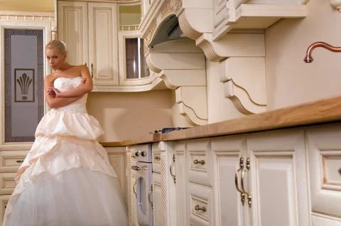 Happy bride Stock Photos