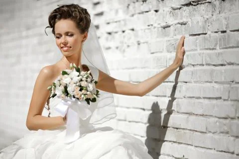 Happy bride Fotos Stock