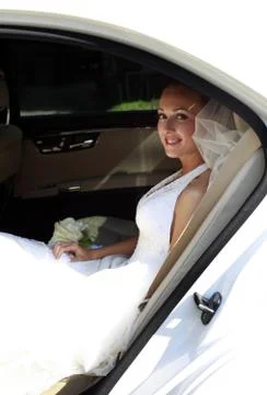 Happy bride Stock Photos