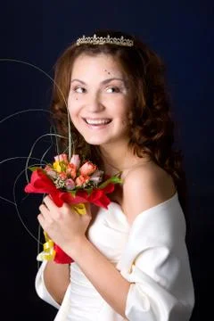 Happy Bride Stock Photos