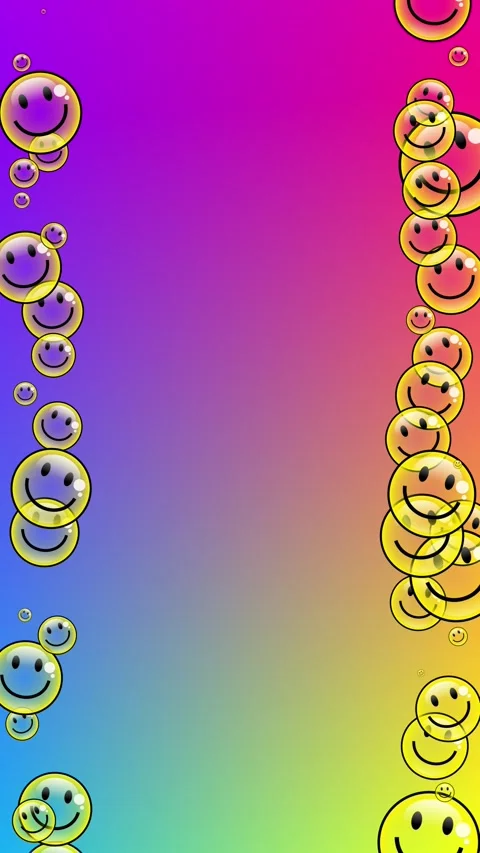 Happy Bubble Border Stock Footage 286226332