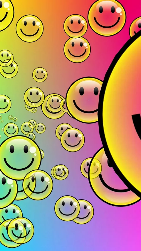 Happy Bubbles Emoji Stock Footage 286236154