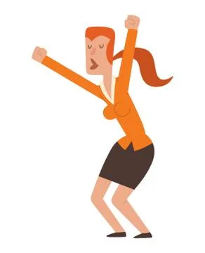 Happy bugirl vector Stock Illustration