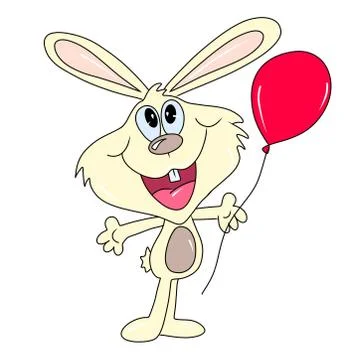 Happy bunny Stock Illustration