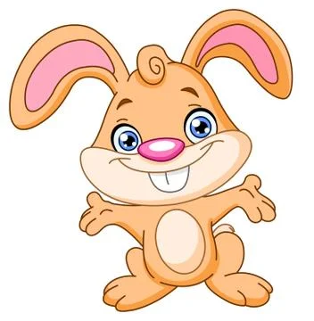 Happy bunny Stock Illustration