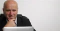 Happy Business Man Laptop Internet Connection Family Meeting Reunion Chat App 4k or 4k+ Resolution