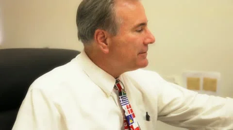 Happy Businessman Stock Footage