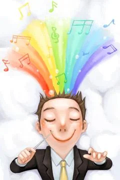 Happy businessman Stock Illustration