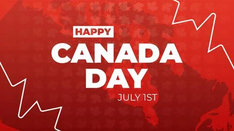Happy Canada Day background Stock Illustration