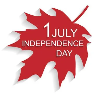 Happy Canada Day card Stock Illustration