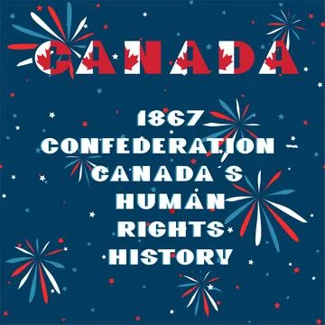 Happy Canada day card. Pattern with National flag red and white color modern  Stock Illustration