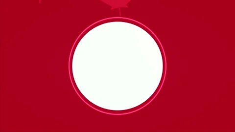 Happy canada day celebration with maple leafs pattern and circular frame Stock Footage 133095002