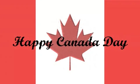 Happy Canada Day Celebration Vector Animation Stock Footage 198632927