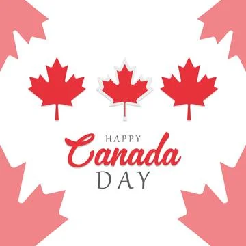 Happy Canada Day celebration. Vector Stock Illustration