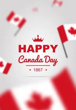 Happy Canada Day Stock Illustration