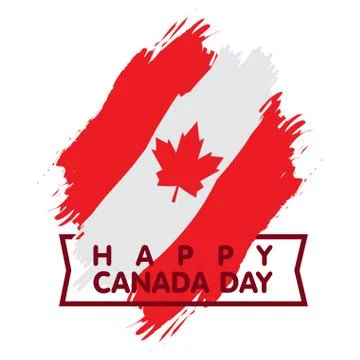 Happy canada day Stock Illustration