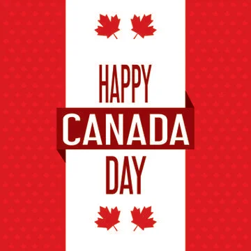 Happy Canada Day Stock Illustration