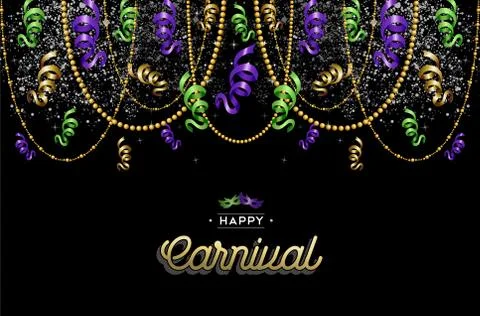 Happy carnival design background decoration Stockillustratie