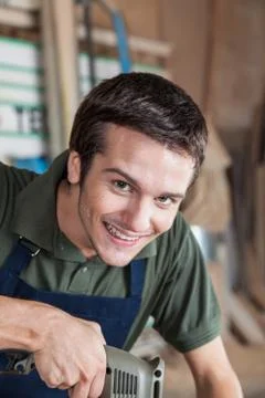 Happy carpenter 写真素材