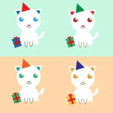 Happy cat 스톡 일러스트