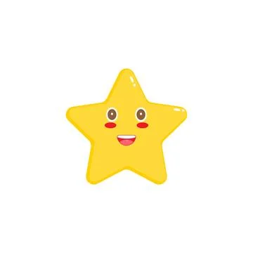 Happy character star mascot vector. cartoon character illustration Stock Illustration