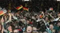 Happy Cheerful Football German Spectators Fans Celebrating Goal Men Woman Friend HD Footage