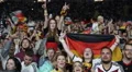 Happy Cheers Football German Spectators Fans Celebrating Men Women Friend Scream HD Footage