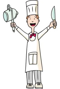 Happy chef Stock Illustration