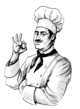 Happy chef Stock Illustration