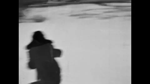Happy child boy sledding down slope by kick sled in snowy forest in winter. Fun 스톡 동영상 338157594