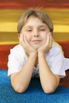 Happy Child Bright Future Stock Photos