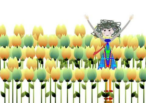 Happy child Stock Illustration