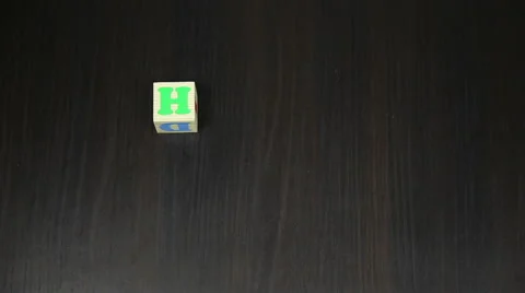 Happy Children, The animation of the cubes Stock Footage 61364076