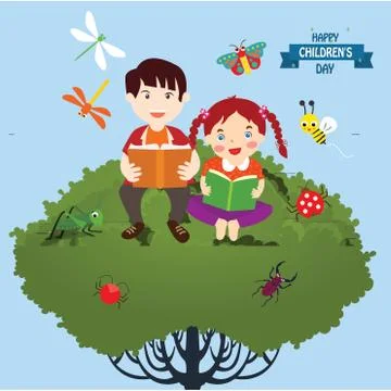 Happy children day background. Vector illustration of Universal Children day  イラスト素材