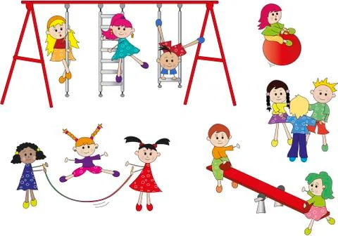 Happy children Stock Illustration