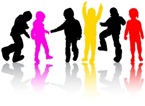 Happy children Stock Illustration