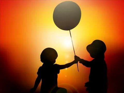 Happy children Stock Illustration
