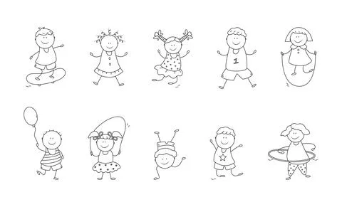 Happy children Illustrazione stock