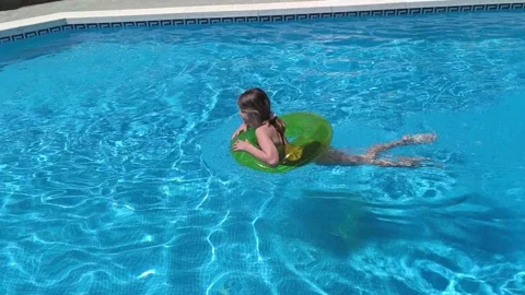 Happy children pool fun splash water happy summer kids splashing in pool kids Stock Footage 275271527