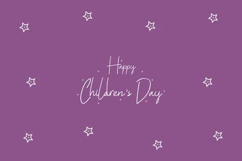 Happy Children's Day typography vector design Stock Illustration