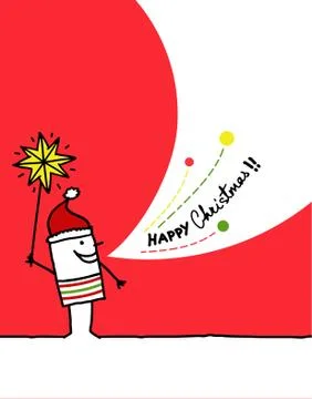Happy christmas Stock Illustration
