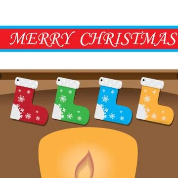 Happy christmas Stock Illustration