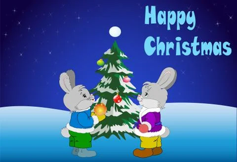 Happy Christmas Stock Illustration