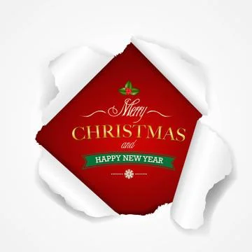 Happy christmas poster Stock Illustration